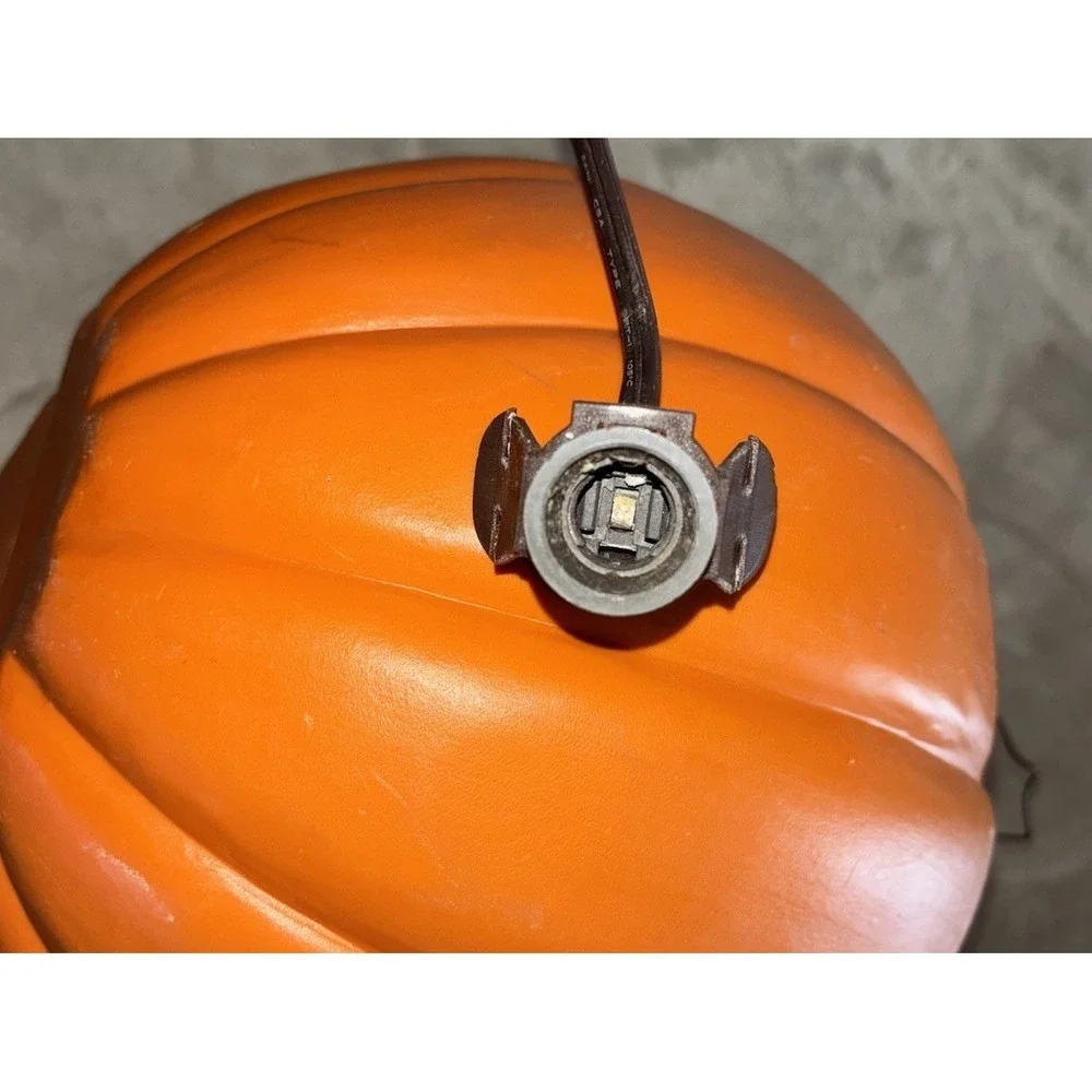 Mickey Mouse Jack O Lantern Halloween Blow Mold Plastic Light up Vintage